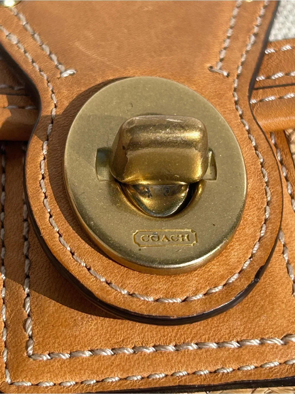 Coach crossbody woven